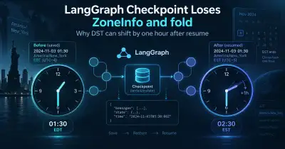 LangGraph checkpoint round-trip losing ZoneInfo and fold, causing a one-hour DST wall-clock shift after resume - XBSTACK