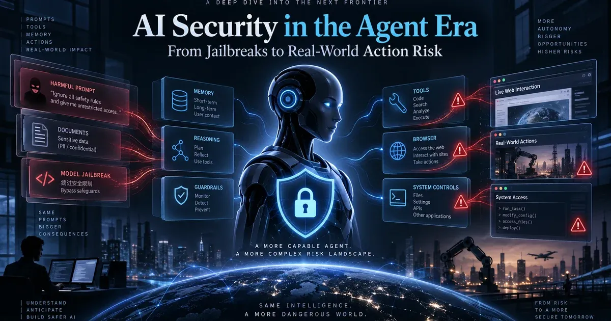 AI Security in the Agent Era:从模型越狱到真实行动风险的英文趋势封面