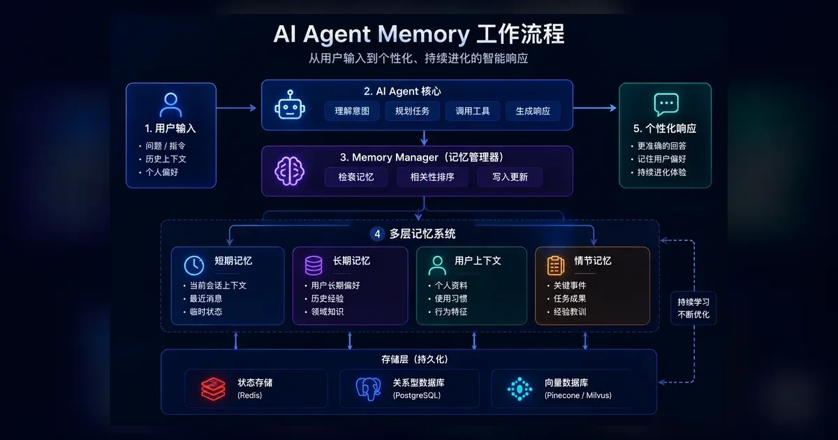 AI Agent 记忆召回架构：结构化查询、向量召回、重排与 Prompt 组装