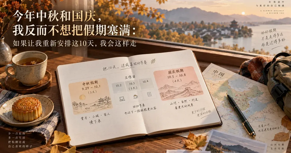 中秋与国庆之间，一张没有被景点和行程塞满的秋季旅行计划