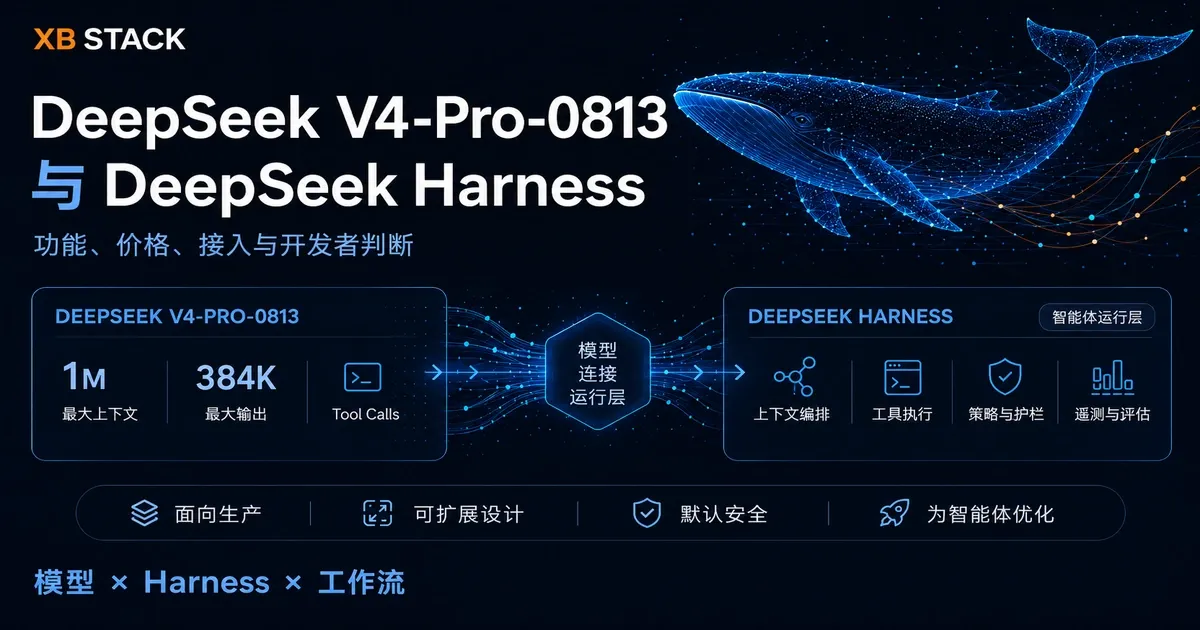 DeepSeek V4-Pro-0813 与 DeepSeek Harness 功能、价格、接入和 Agent 架构解析