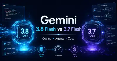 Gemini 3.8 Flash versus 3.7 Flash for coding, agents, pricing and per-task token cost - XBSTACK