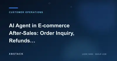 AI Agent in E-commerce After-Sales: Order Inquiry, Refunds and Exchanges, Logistics Anomalies, and End-to-End Escalation Loop: CUSTOMER OPERATIONS article cover - XBSTACK
