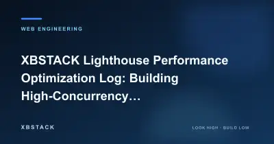XBSTACK Lighthouse Performance Optimization Log: Building High-Concurrency Business Automation Scenarios (Business Automation): WEB ENGINEERING article cover - XBSTACK